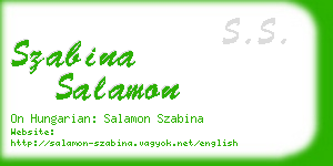 szabina salamon business card